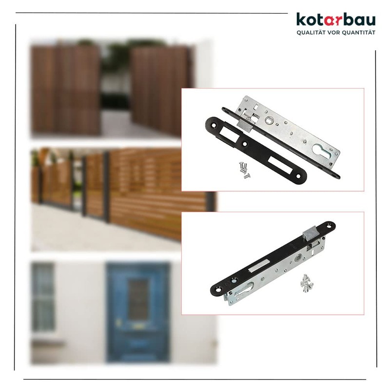 KOTARBAU Mortise Lock PZ 90/22 with Lock Case Counter Plate