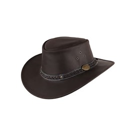 Scippis Leather Hat Wilsons 'Unisex Adult Hat, Unisex adult, 312803, brown, S