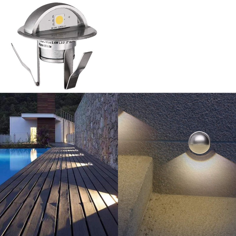 YZGWZLD LED Deck Lights Kit,12 Pack Low Voltage Φ1.38 IP67