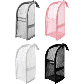 Self Standing Travel Toiletry Pouch 4 Pieces Portable Standing Mesh Pouch