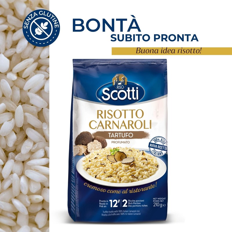 Riso Scotti - Risotto al Tartufo - Riso Carnaroli Senza