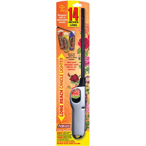3 Pack - 1 Pack Calico Hot Shot 2 Xtra Long + 2 Pack Scripto Multi Purpose Wind Resistant Lighter (Assorted Color)