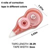 4 White Core Out Correction Tape with Dispenser, Fast, Clean,