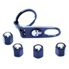 LED-Mafia 4 Valve Caps + Key Fob – Skull Black