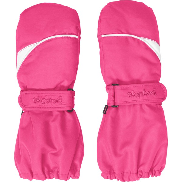 Playshoes Unisex Children's Mitten Gloves, pink