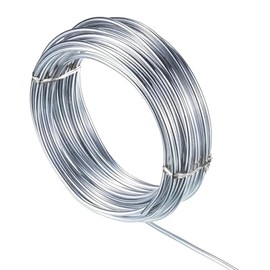 The Bead Shop 2mm Aluminium Craft Wire 12 Gauge - 20m (65ft) Bendable Wire for Jewellery Making, Sculpting, Floral Crafting, Armature, Wrapping, Bike Modelling and More