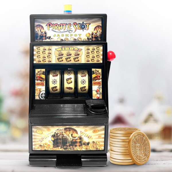 ChargeDaddy Pirate Jumbo Slot Machines for Adults with 50 Coins