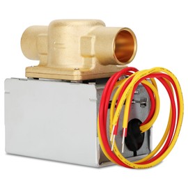 V8043e1012 3/4" Sweat Zone Valve Replacement for honeywell GID-661677 Zone Valve, V8043E1012 Motorized Zone Valve 18" Leads Connection, 2-Way/4-Wire/Normally Closed 24Vac 50/60Hz and an End Switch