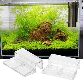 Pssopp Pack of 20 Aquarium Glass Cover Clip Acrylic Aquarium Glass Cover Holder Aquarium Cover Holder for Aquarium Mounts Rimless Holding
