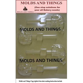 Molds and Things ELEPHANT Lolly Chocolate Candy Mold and Molding Instruction -Set of 3