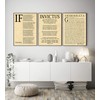 Wallbuddy If Poem Invictus Poem and Desiderata Inspirational Poems Set