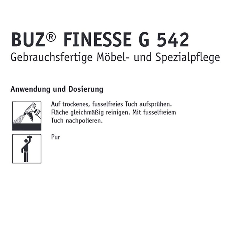 Buzil Möbelpflege Buz Finesse G542, gebrauchsfertig, 1 Stück = 300
