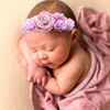 cherrboll cherrboll Baby Girl Nylon Headbands, 3Pcs Handmade Floral Hair