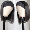 Bob Headband Wig Human Hair Ready to Go No Lace