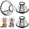 Cat Cone, Pet Elizabethan Collar Adjustable Lightweight Anti Lick Bite