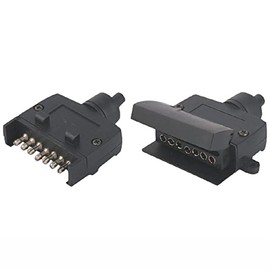 Trailer Plug 7 PIN Flat Male to 7 PIN Flat Female Rectangle Caravan Trailer