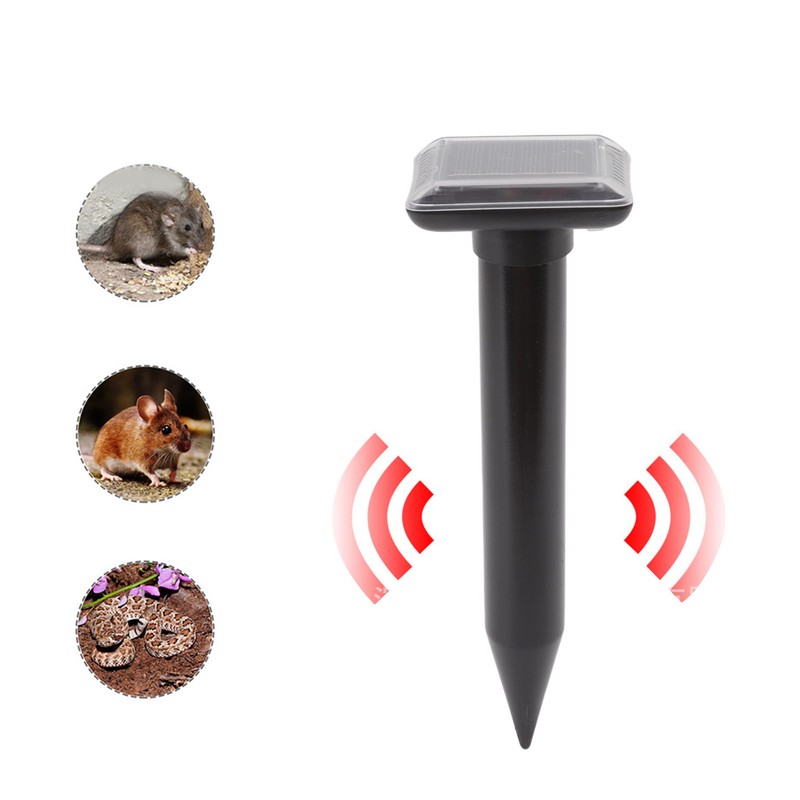 Ultrasound Snake Repeller Mini Solar Powered 360 Degree Buzzer Waterproof