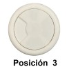 Tapon Pasacables Blanco Guía Pasa Cable Para Escritorio 2 Pz