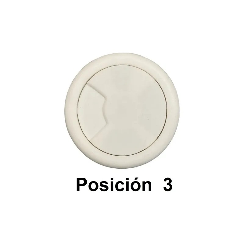 Tapon Pasacables Blanco Guía Pasa Cable Para Escritorio 2 Pz