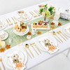 80 Pcs Boho Fall Pumpkin Paper Napkins Watercolor Floral Napkins