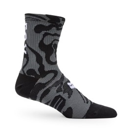 Fox Racing Unisex 6" Ranger Frequency Socks, Black Frequency, Large-X-Large US