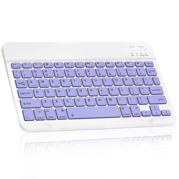 Ultra-Slim Bluetooth Rechargeable Keyboard for ‎Hisense ‎50H8G and All Bluetooth