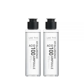 UnKnown LIKE THIS Watery glow skin moisturizing barrier strengthening purity 100% highly concentrated hyaluronic acid 100 hyaluol undiluted solution ampoule, 100ml, 2 pieces 100ml x 2 pieces / LIKE THIS 물광 피부보습 장벽강화 순도 100% 고농축 히알루론산 100 히알루올 원액 앰플, 100m