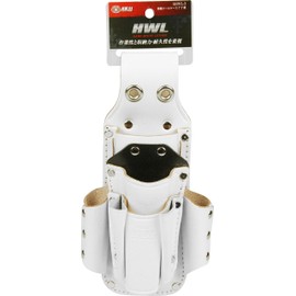 SK11 Hard White Leather Leather Tool Case 7 Hinges SHWL-3 White