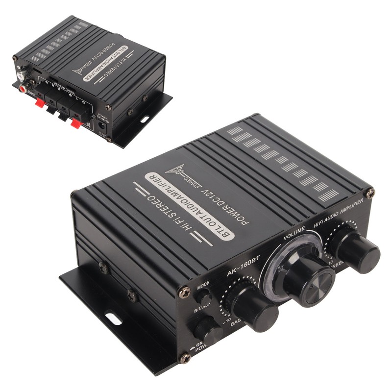 Bluetooth 5.0 Power Amplifier Clear Sound Quality Aluminium Alloy 20Hz