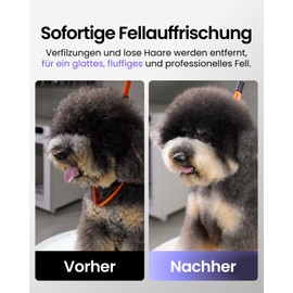 JirPet Zupfbürste für Hunde, 12-mm-Stifte, professionelle Fellpflege