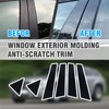 Automobile Door Window Pillar Post Trim Protector Cover Fit for