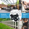 My Plast 200 Pcs Black Plastic Spacer Sleeves for Patio