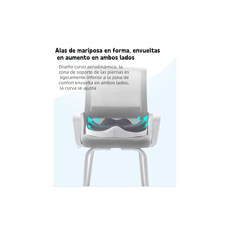 Cojin para Coxis y Ciatica Lumbar, Cojín para Silla de