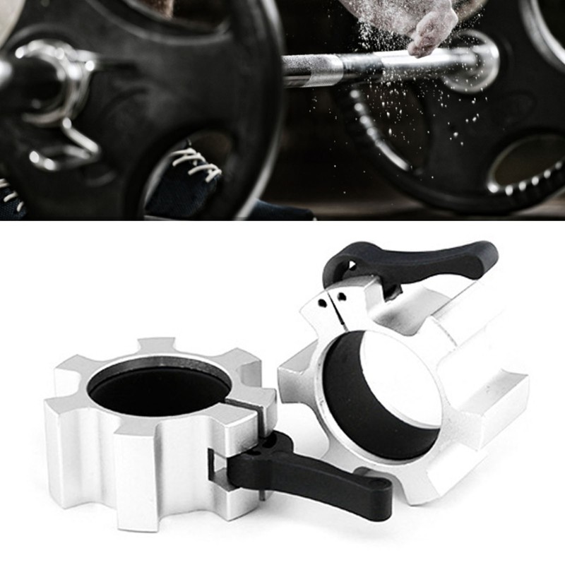 2PCS 50mm Barbell Collar Lock Aluminum Alloy Quick Release Locks