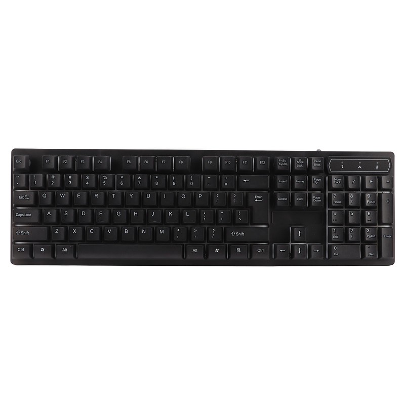 Keyboard Colorful Light Stable 104keys Suspended Keycap Wired Mechanical Gaming
