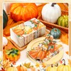Sinmoe 200 Pcs Autumn Pumpkin Paper Guest Napkin Disposable Hand