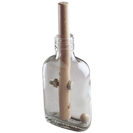 Bits and Pieces - Bottled Frustration Impossible Puzzle Bottle - Glass Bottle Brain Teaser Puzzles for Adults – Brain Game - 3" x 8" x 1-1/2"