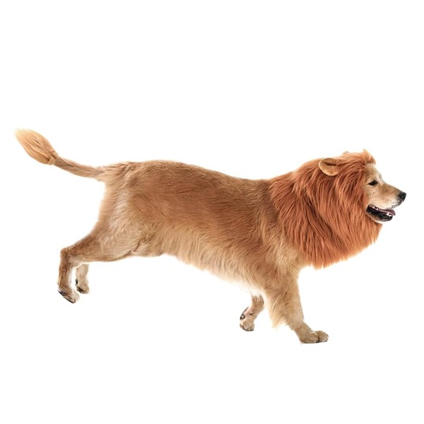 Realistic Lion Mane for Dog Costumes Funny Festivals Complementary Dogs
