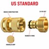 3/4-Inch Brass Garden Hose Quick Connect Fitting Set