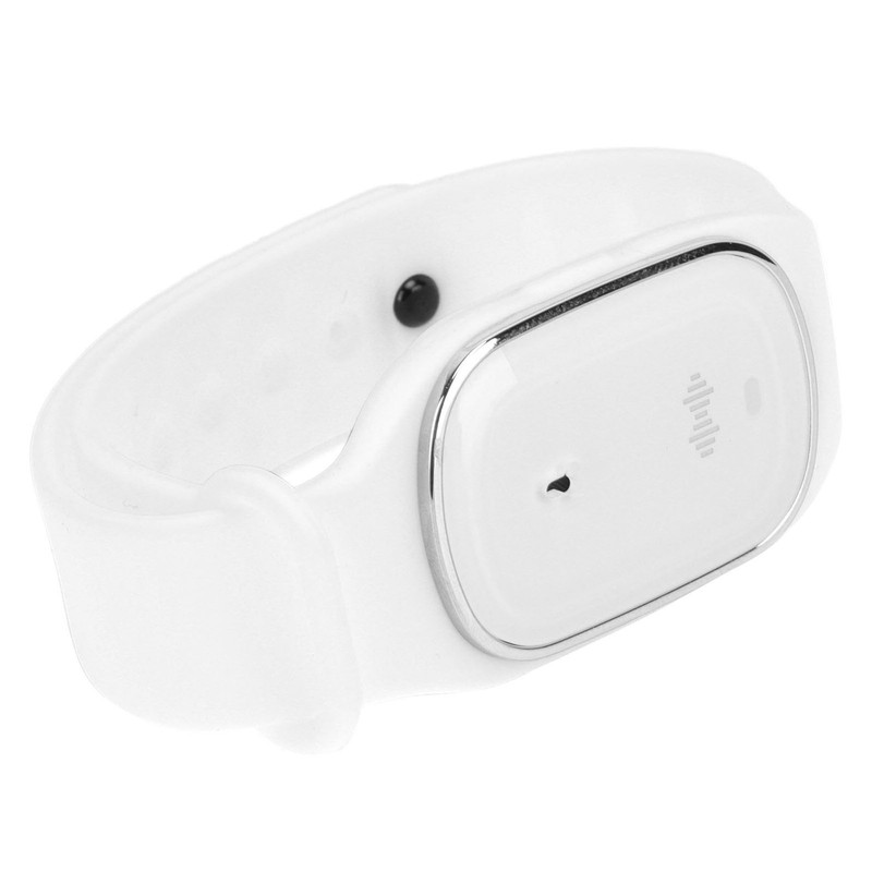 Outdoor Mosquito Repellent Bracelet Ultrasonic AntiMosquito Wristband for Children Adult(White