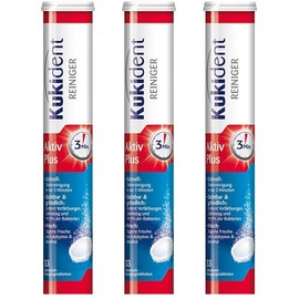 Kukident Active Plus denture cleaner, 3 x 33 tabs for third parties