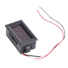 VKLSVAN 2-Piece Set 0.56" 3-Wire DC0-100V Red LED Digital Voltage Meter