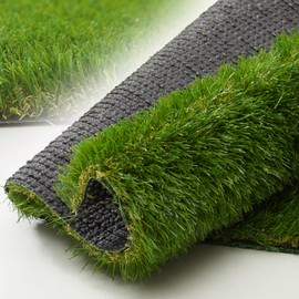 Weidear Artificial Grass 3 FT x 23 FT, 1.38" Fake Grass Mat, 4 Tones Synthetic Turf Rug, Thick Artificial Grass for Dogs Pets/Garden Lawn Landscape, Customized Sizes Indoor Outdoor