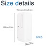 INCREWAY Baseboard Corner Blocks, 6PCS Silicone Self Adhesive Safety Corner