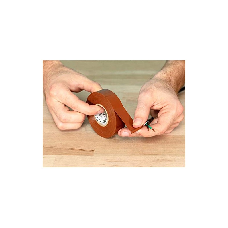 Secure Brown Electrical Tape 3/4 Inch x 66 Feet -