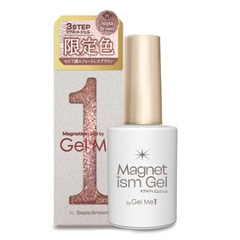 2025 Fall/Winter Limited Collection Magnetism Gel by Gel me 1 Gel me 1 11 Sepia Brown Magnetic Nail Magnetic Gel Self Nail