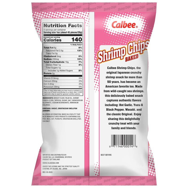 Calbee Shrimp Chips (Original, 4.0 oz) | Japanese Chips Made