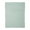 Mamas & Papas Small Knitted Blanket, Seedling Blue/Green