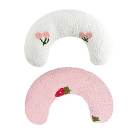 NAUZE 2 Pieces Pet Pillow U-shaped Pillow to Protect the Cervical Spine Anxiety Relief Puppy Hugging Pillow Pet Recovery Collar for Pet Relief Sleeping Improve