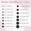 sourcing map 7Pcs Natural Pearl Shell Button, 20mm 2 Hole